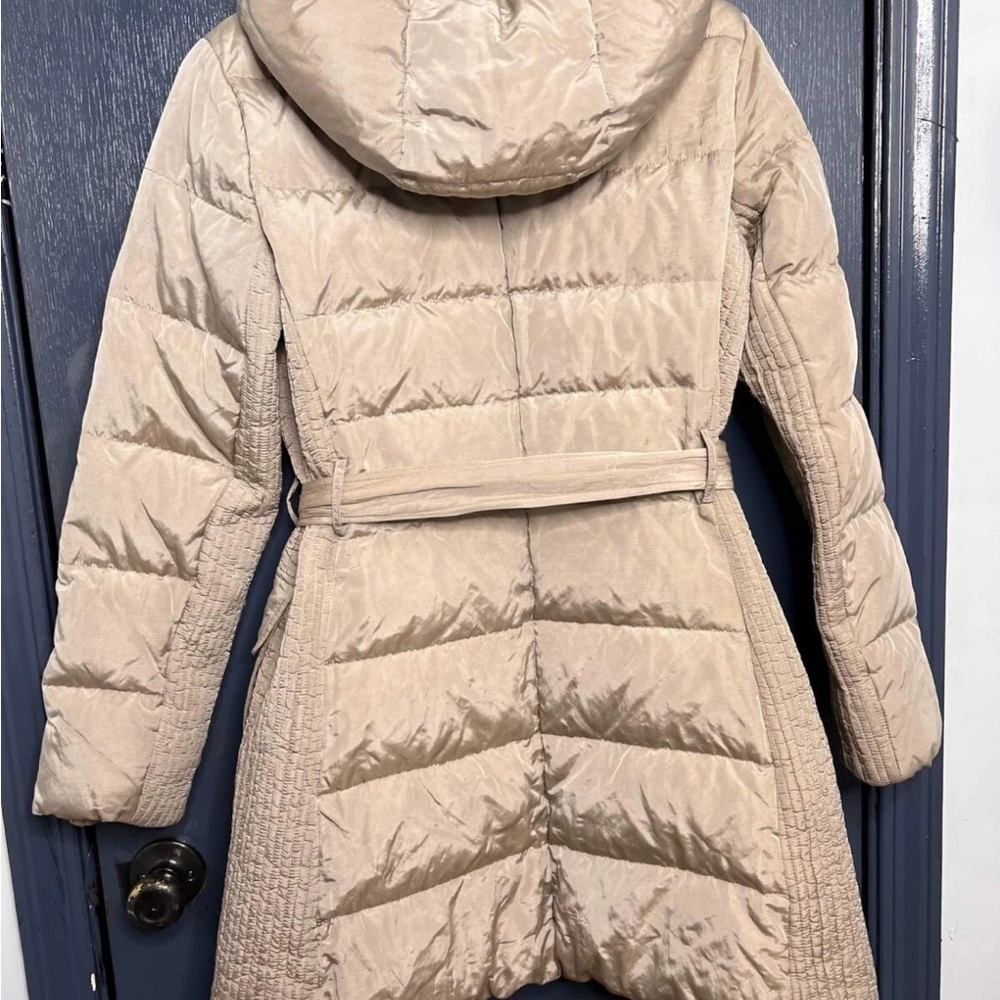 Burberry Beige Hooded Puffer Jacket